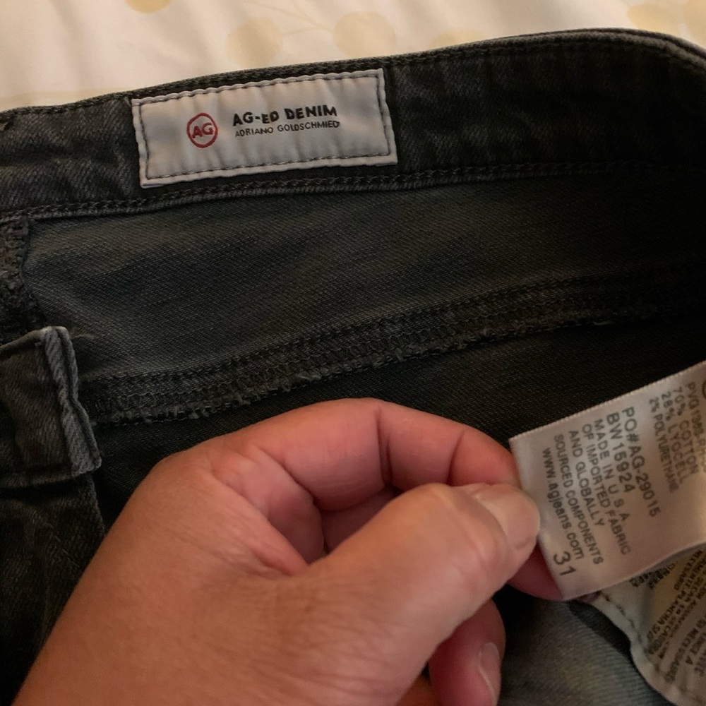 AG jeans dark distressed jeans size 31